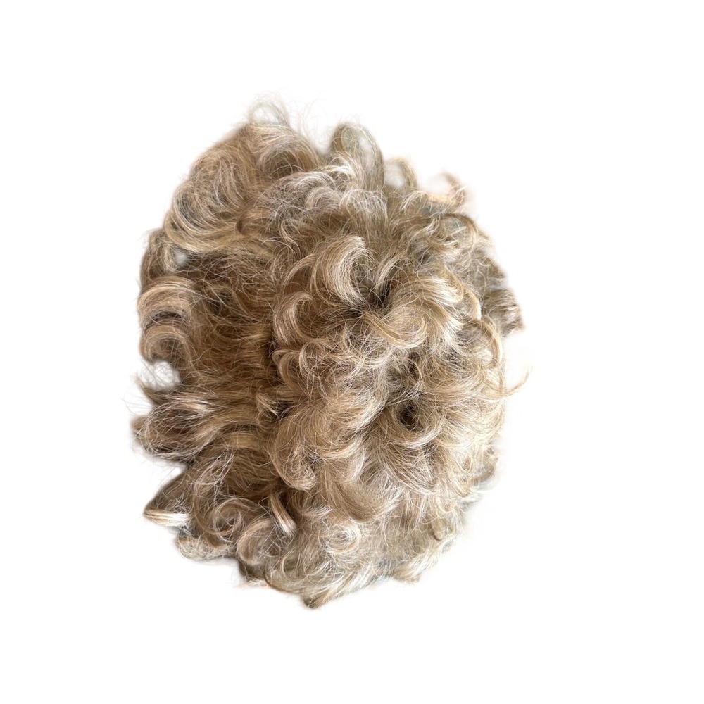 Kane Kalon Press Synthetic Hair Wig Short Curly Light Brown Dark Blonde Fiber